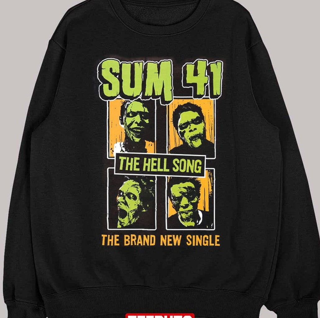 the brand new single hell song sum 41 Unisex Sweatshirt