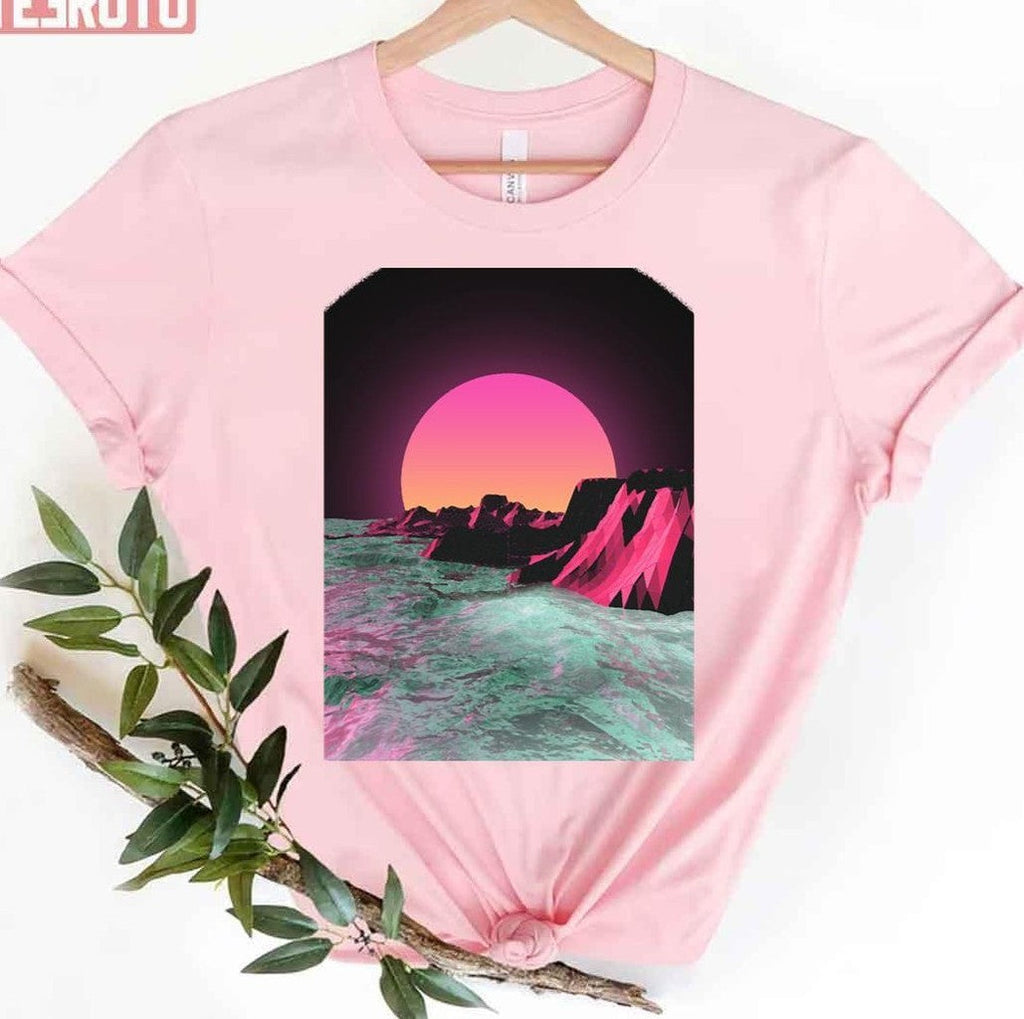 80's Sunset Sun Rise Vapor Unisex T-Shirt