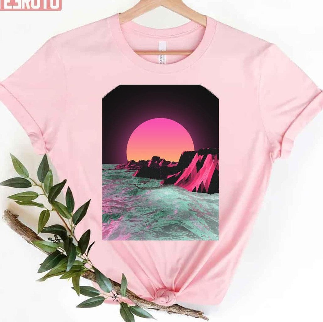 80's Sunset Sun Rise Vapor Unisex T-Shirt