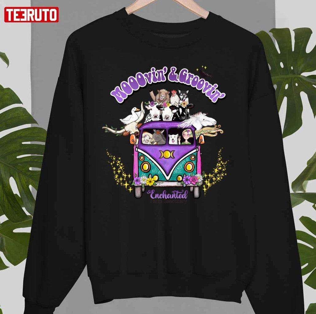 Mooovin' &amp; Groovin' Light Unisex Sweatshirt