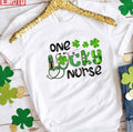 Saint Patricks One Lucky Nurse Shamrock Unisex T-Shirt