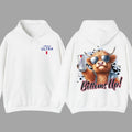 Michelob Ultra Bottoms Up Hoodie - Fun Bull Graphic with Beer Theme, Hoodie for Party Enthusiasts, Perfect for Casual Wear, for Men and Women