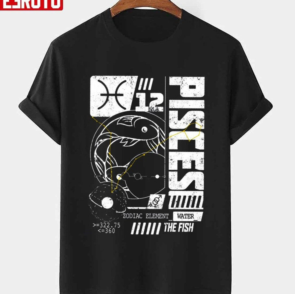 Pisces The Fish Water Zodiac Birthday Unisex T-shirt