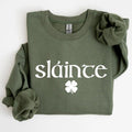 Slainte, Health, Gaelic, Luck, St Patrick's Day Sweatshirt