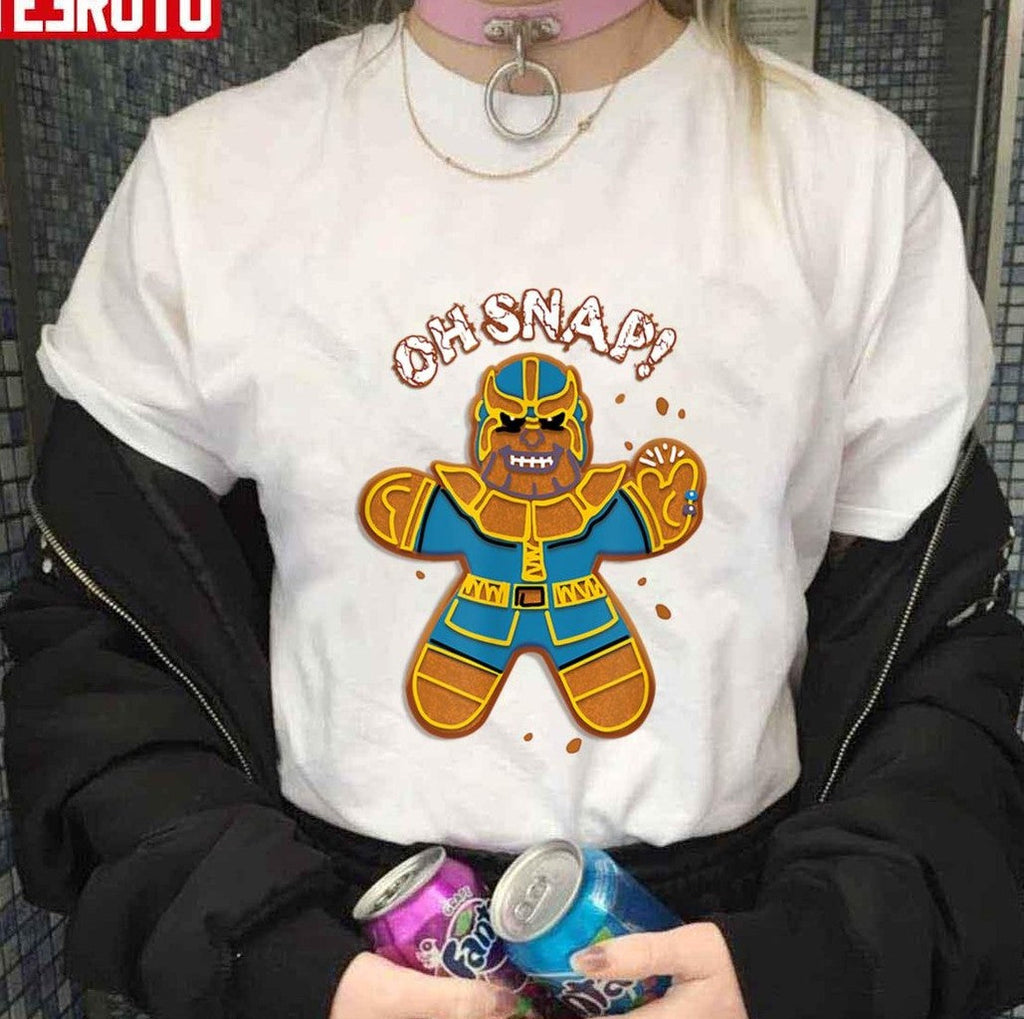 Thano Gingerbread Oh Snap Funny Christmas Art Unisex Sweatshirt