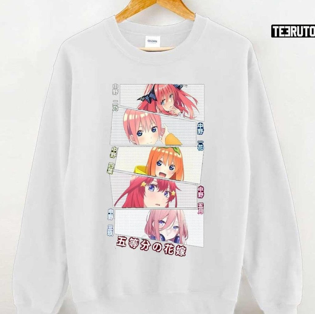 Pretty Squad Characters Of The Quintessential Quintuplets Essential Art Unisex T-shirt