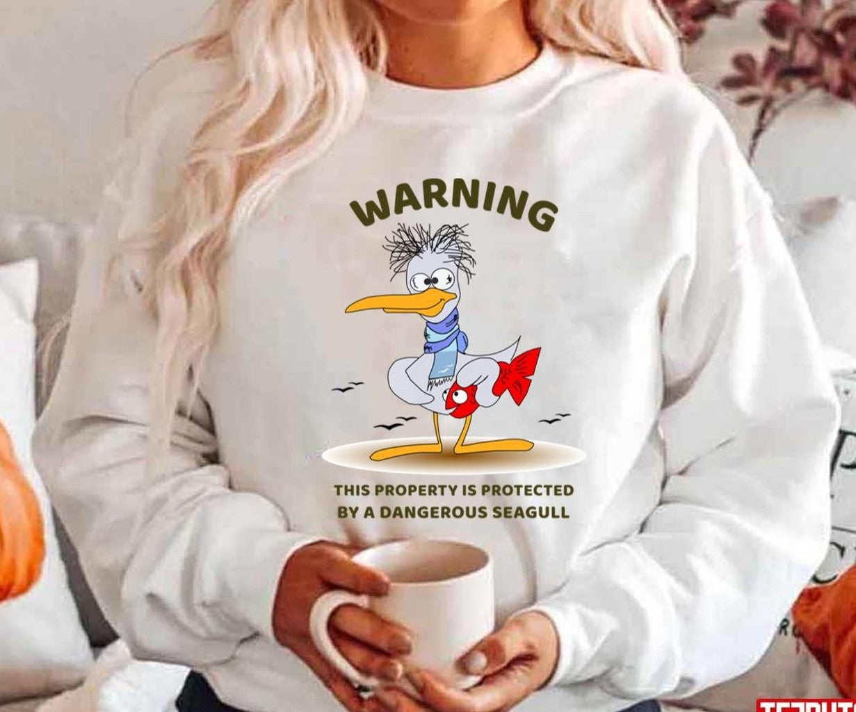 Seagull And The Fish Unisex Hoodie