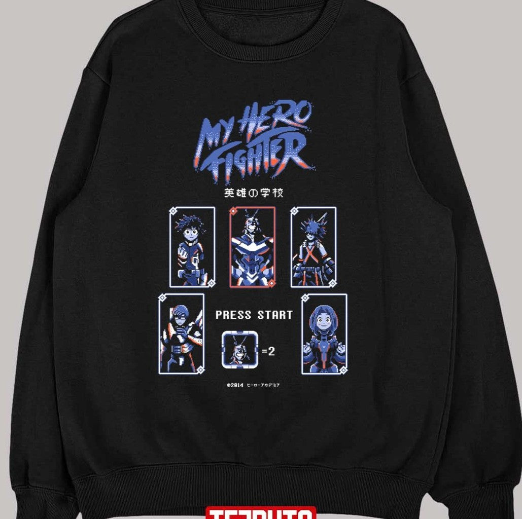 My Hero Figther Press Start My Hero Academia Unisex T-shirt