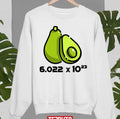 Avocadro With Number Pun Funny Chemist Unisex Sweatshirt