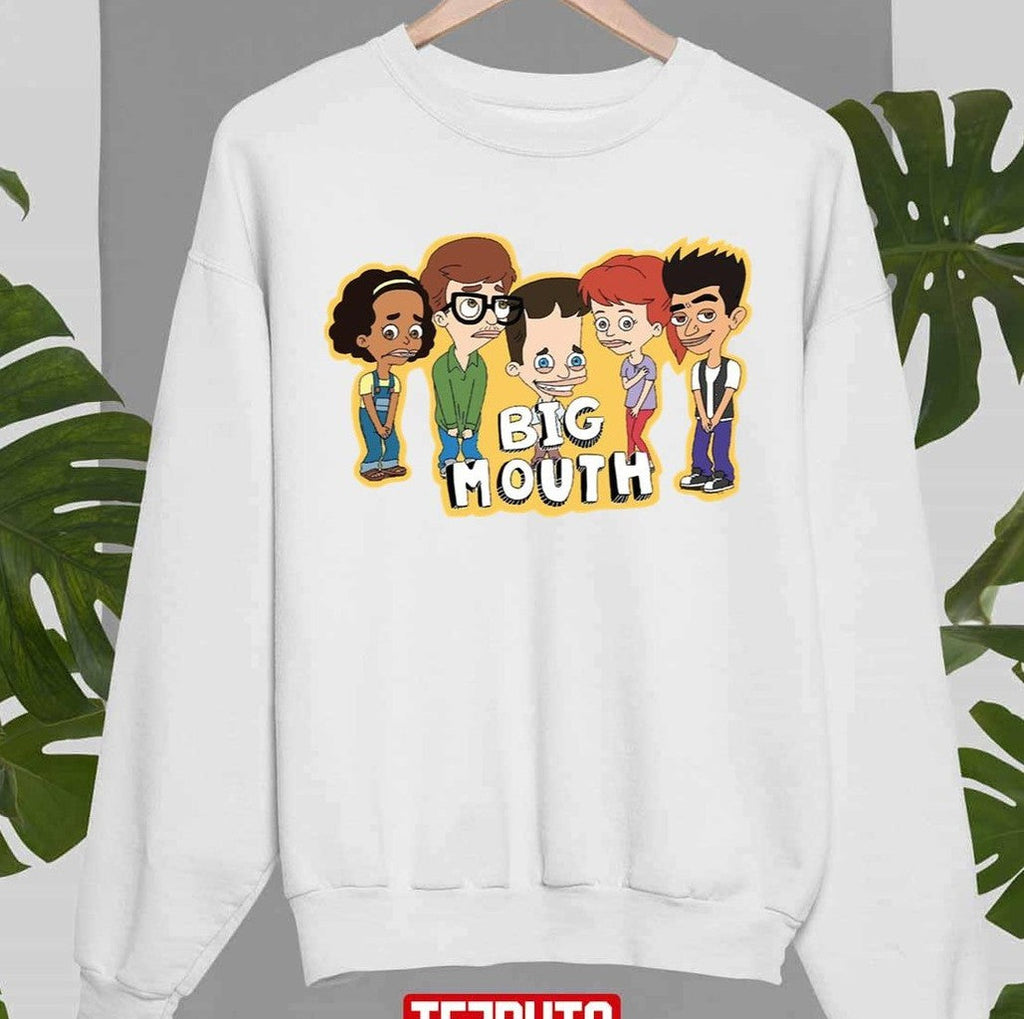 Big Mouth Cartoon Characters T-Shirt