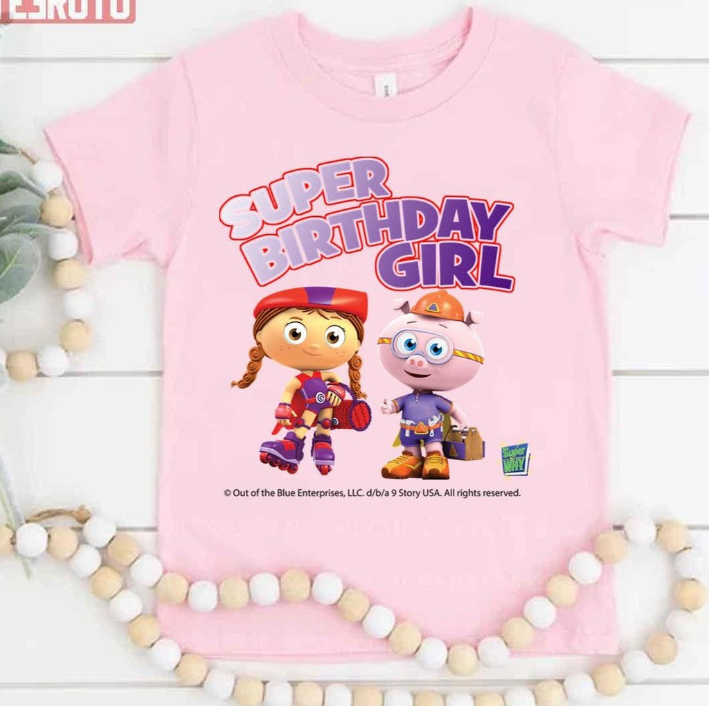 Super Birthday Girl Little Red Riding Hood And Pig Unisex T-Shirt