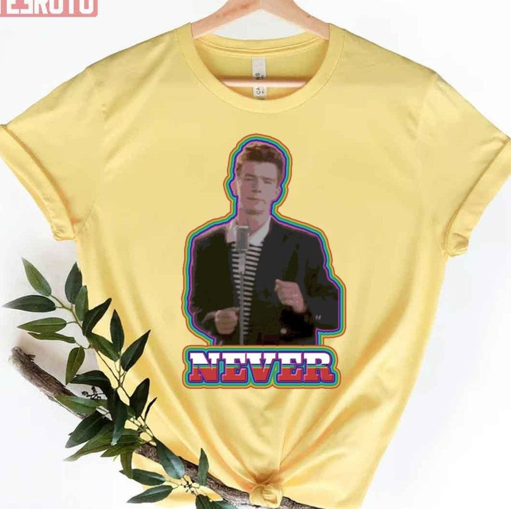 Never Song Meme Rick Astley Unisex T-Shirt