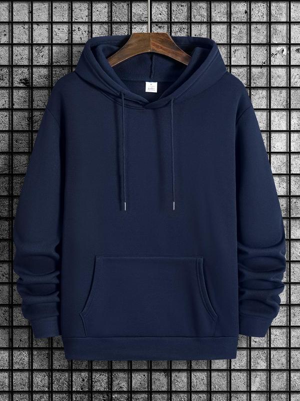 Men's Mechanic Flat Rate Hoodie with Letter Print, Casual Regular Fit Long Sleeve Sweatshirt, Men's Spring & Fall Everyday FashionÂ 