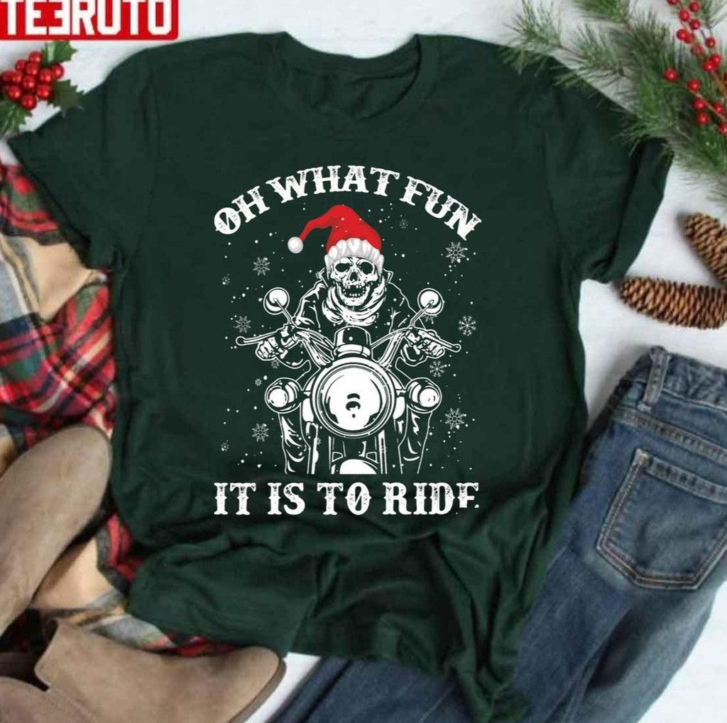 Biker Xmas Unisex Sweatshirt