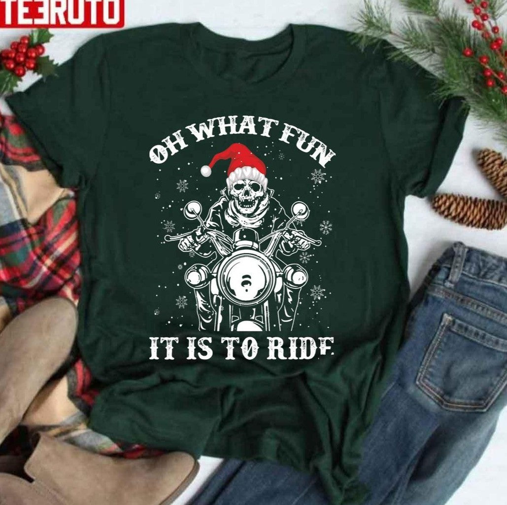 Biker Xmas Unisex Sweatshirt