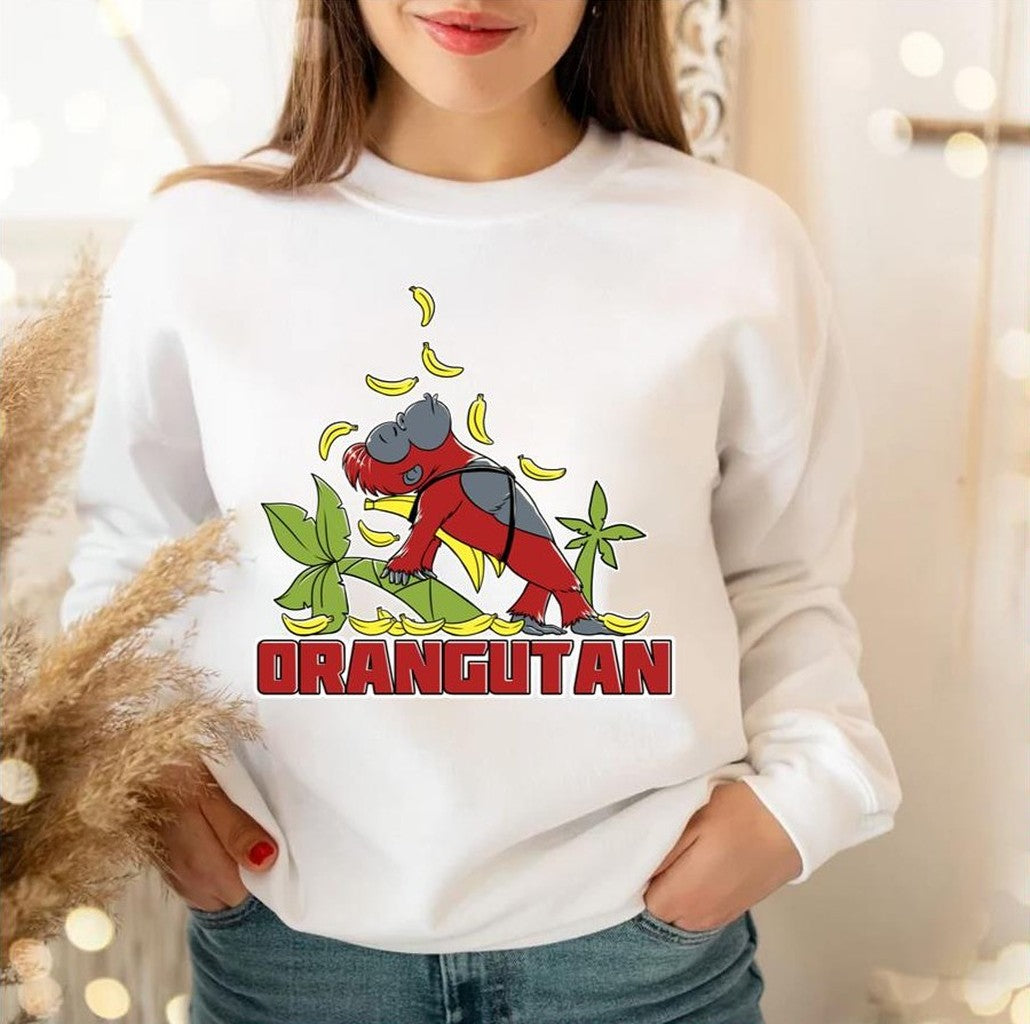 Superhero Animation Orangutan Deadpool Unisex Sweatshirt
