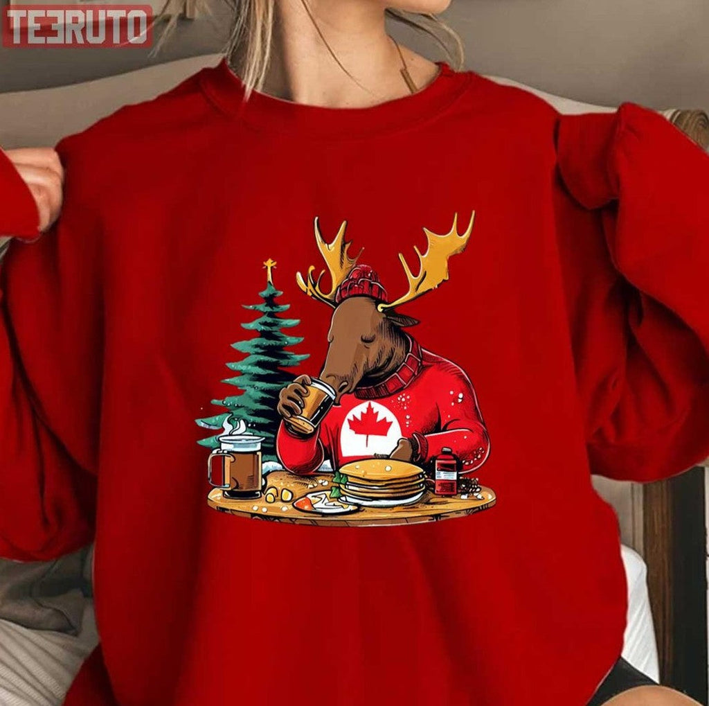Most Canadian Christmas Moose Unisex Sweatshirt