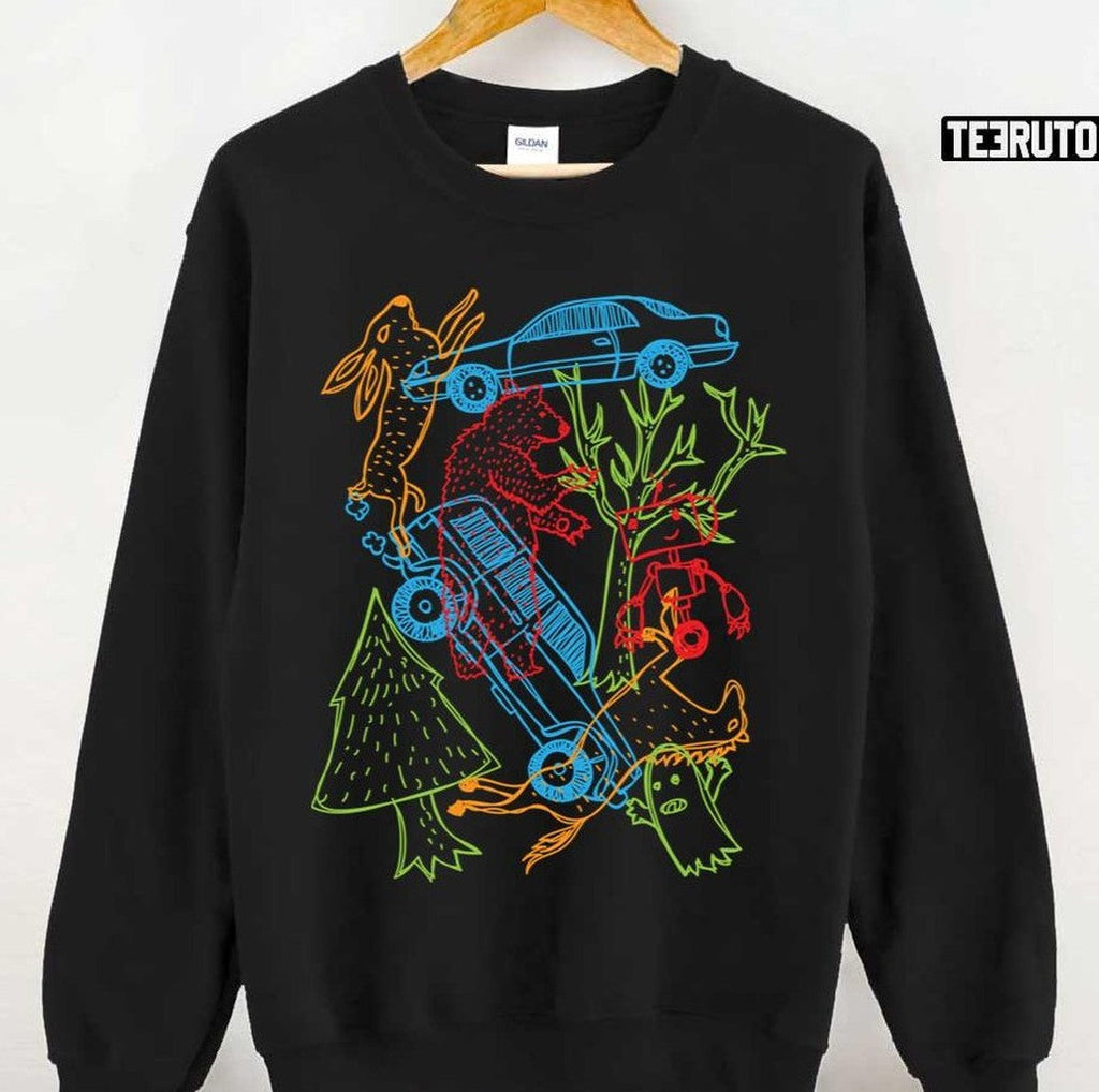 Red Bear Meet Red Robot Mobile Suit Gundam Unisex Sweatshirt