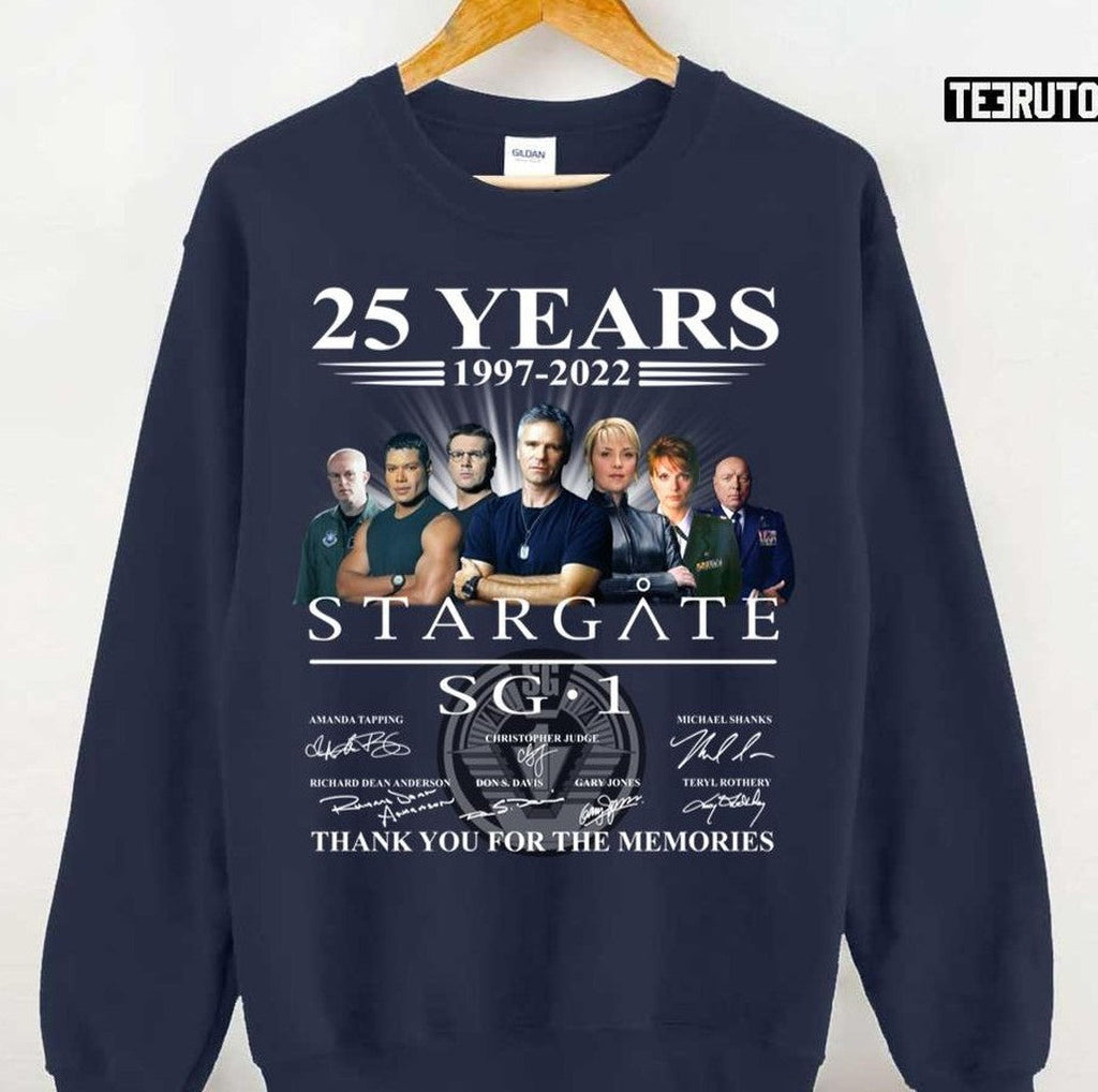 Stargate Sg1 25 Years 1997 2022 Thank You For The Memories Unisex Sweatshirt