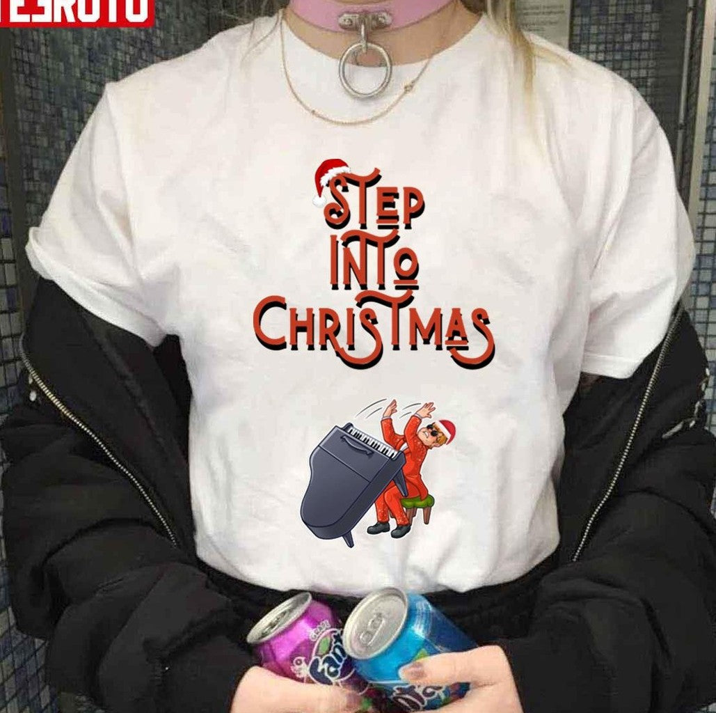 Step Into Christmas Elton John Song Unisex Sweatshirt