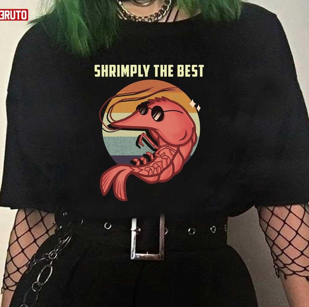 Shrimply The Best Funny Shrimp Catcher Shrimping Season Unisex T-Shirt