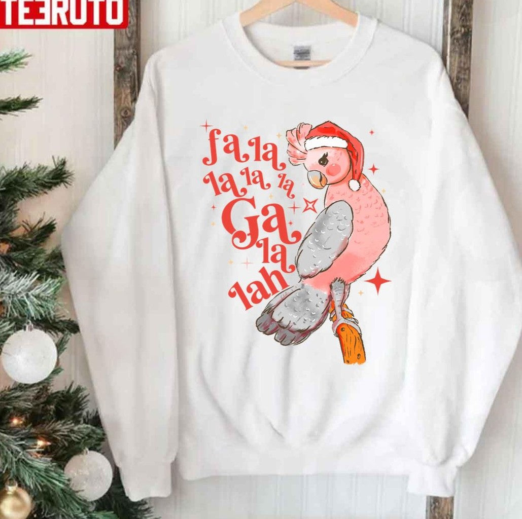 Australian Funny Christmas Holidays Cute Galah Bird Falala Sweatshirt