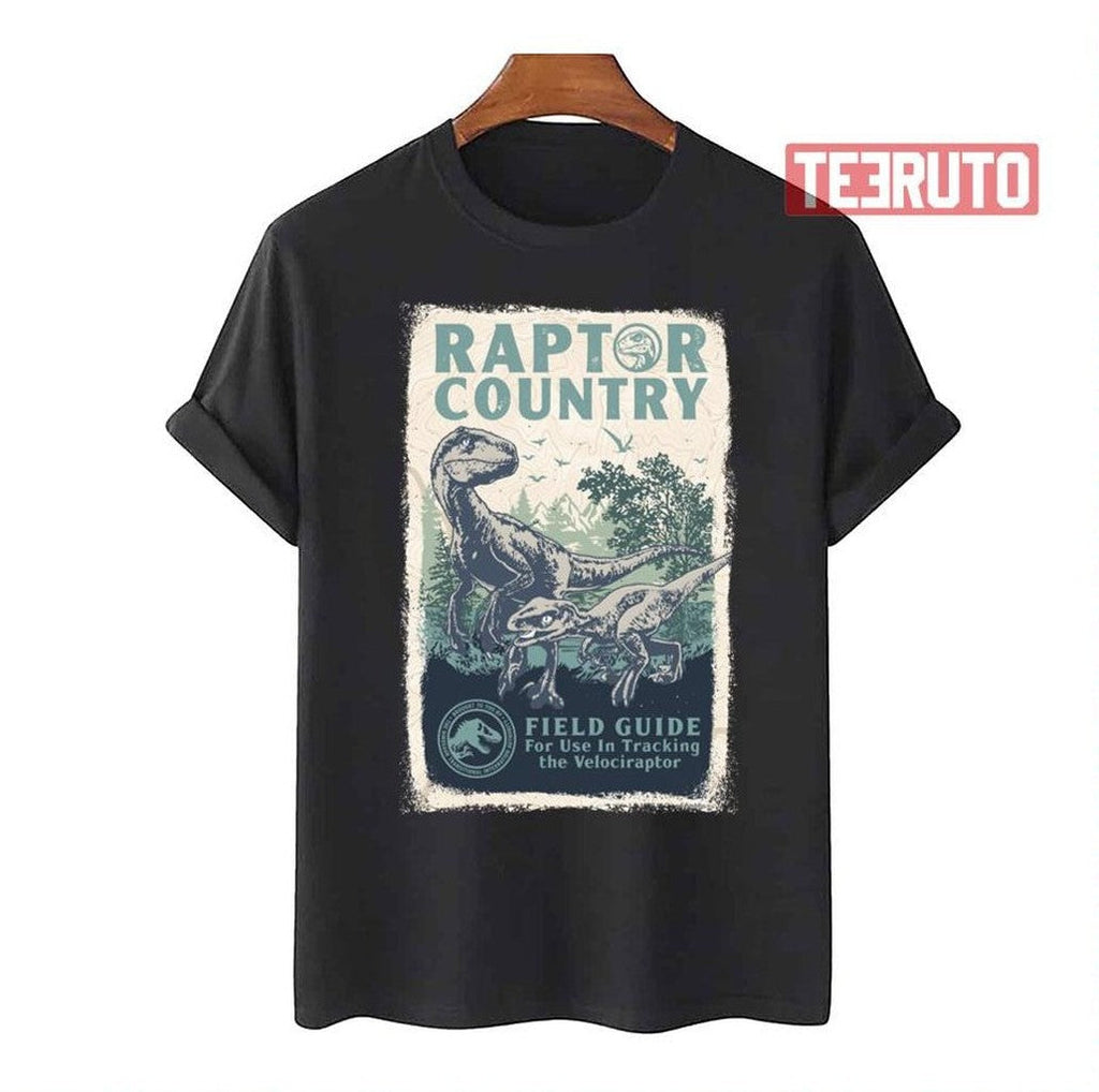 Raptor Country Field Guide Jurassic World Unisex T-Shirt