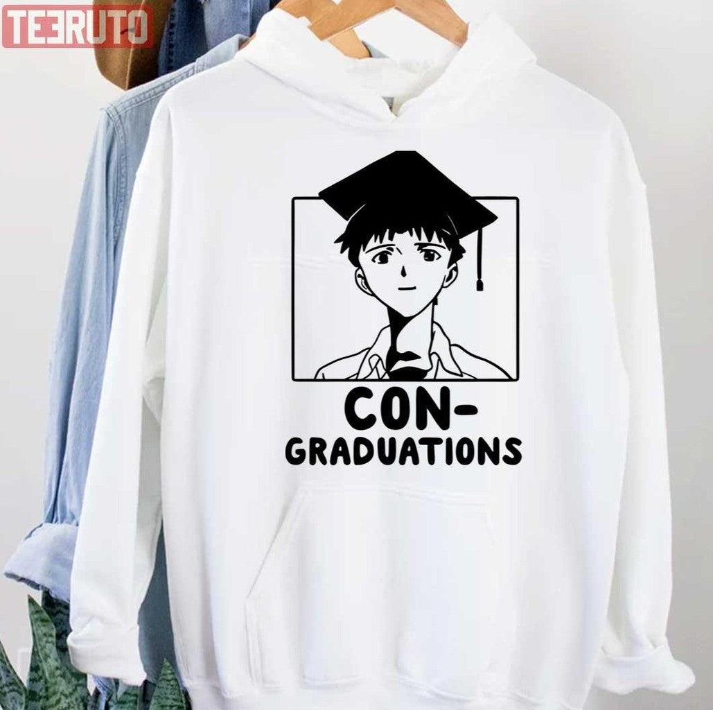 Shinji Congraduations Neon Genesis Evangelion Unisex Hoodie