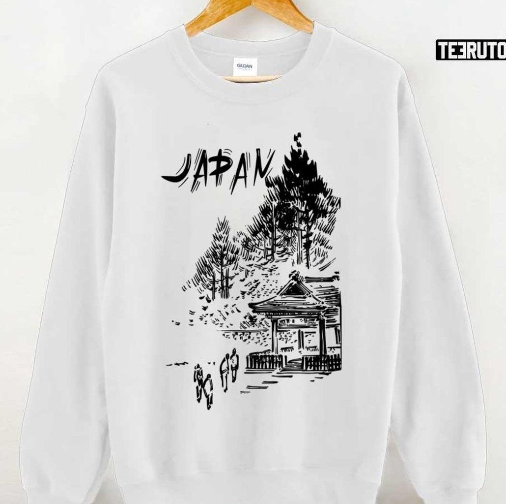 Anime Nods Japanese Sketch Art Unisex Sweatshirt