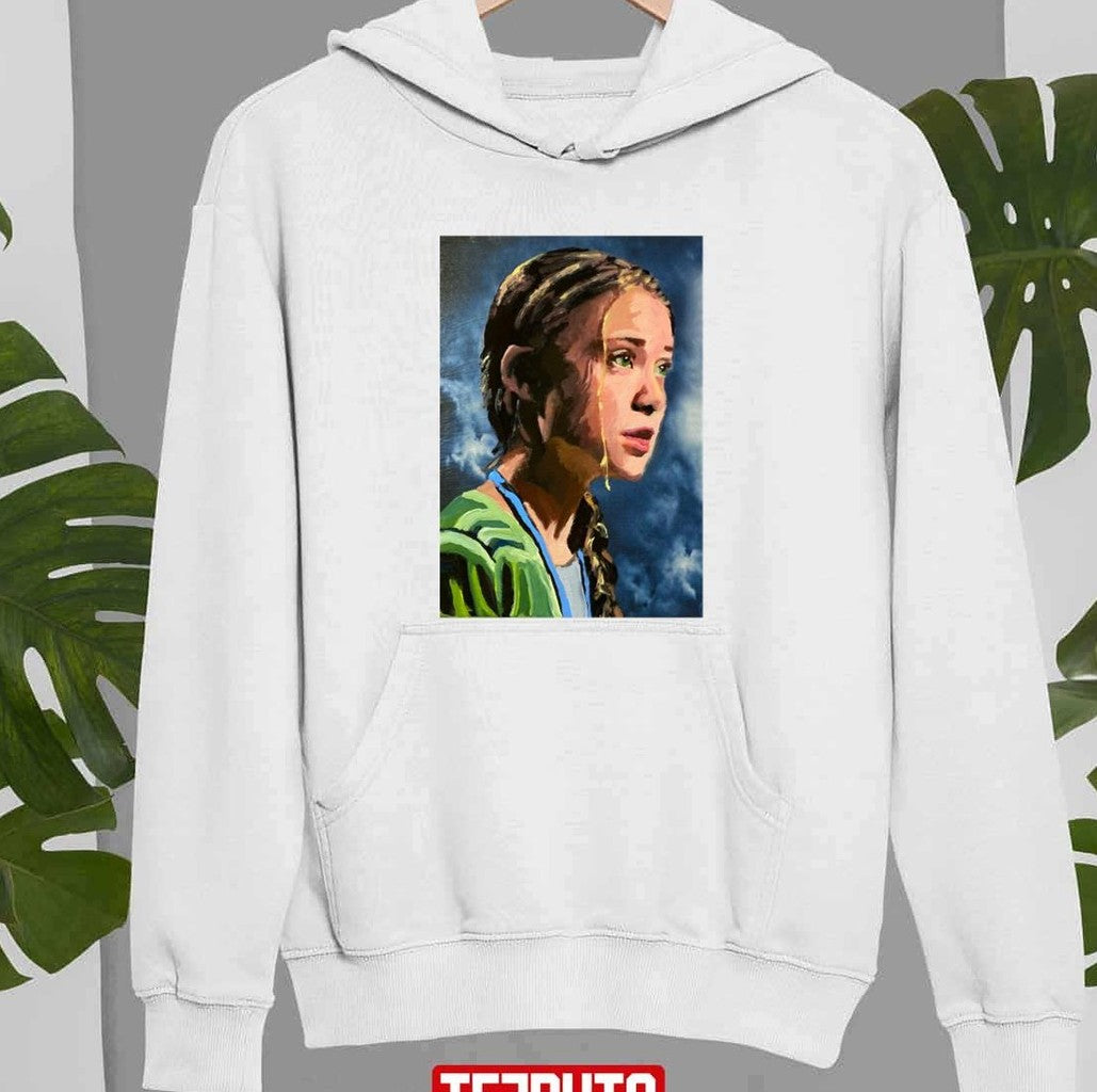 Beautiful Painting Of Greta Thunberg Unisex Sweatshirt