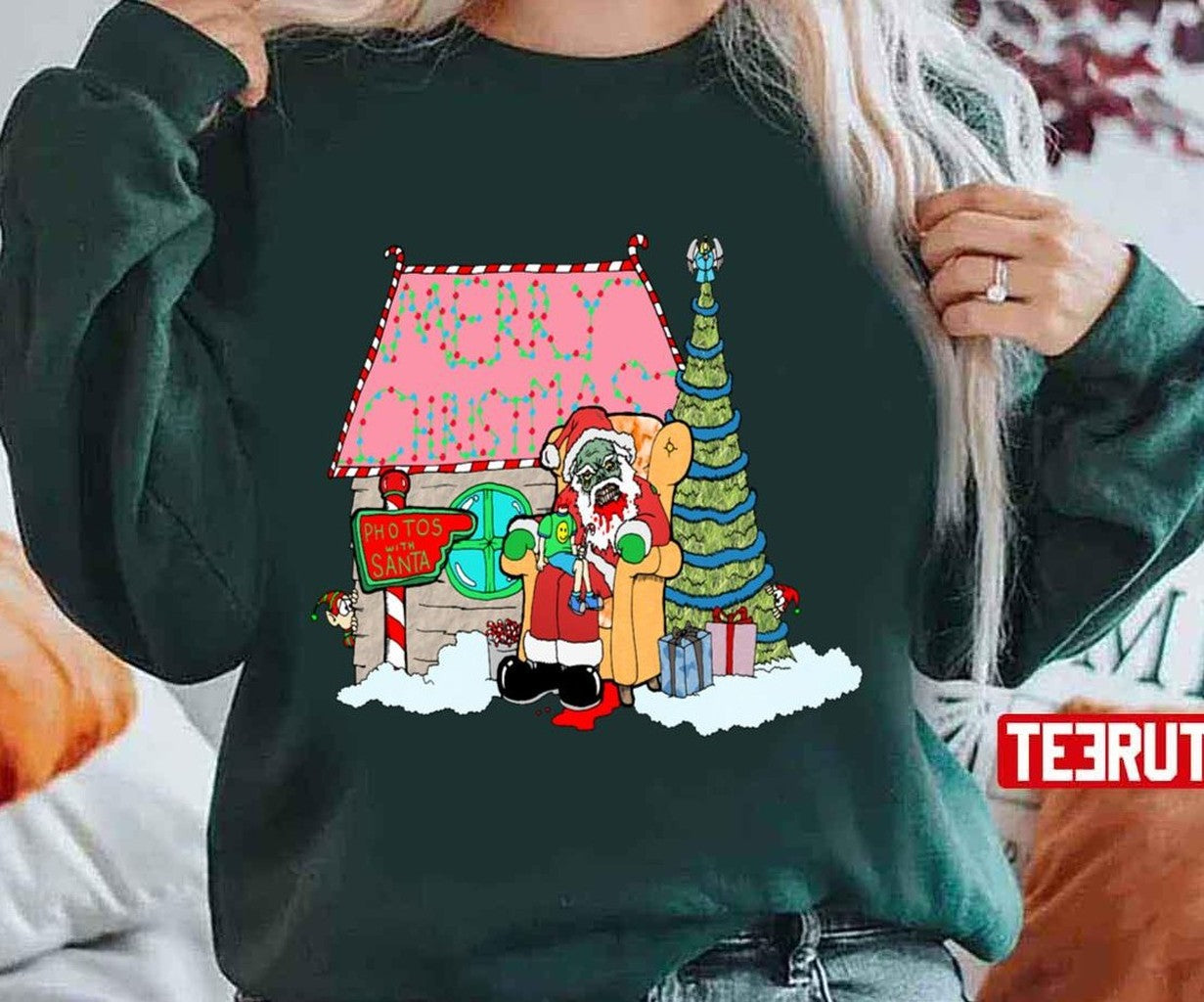 Santa At The Mall Christmas Unisex Sweatshirt