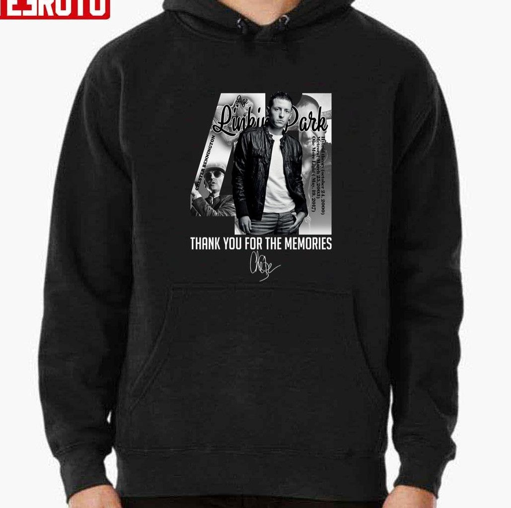 44 Age Chester Bennington R.I.P Thank You For The Memories Unisex T-Shirt