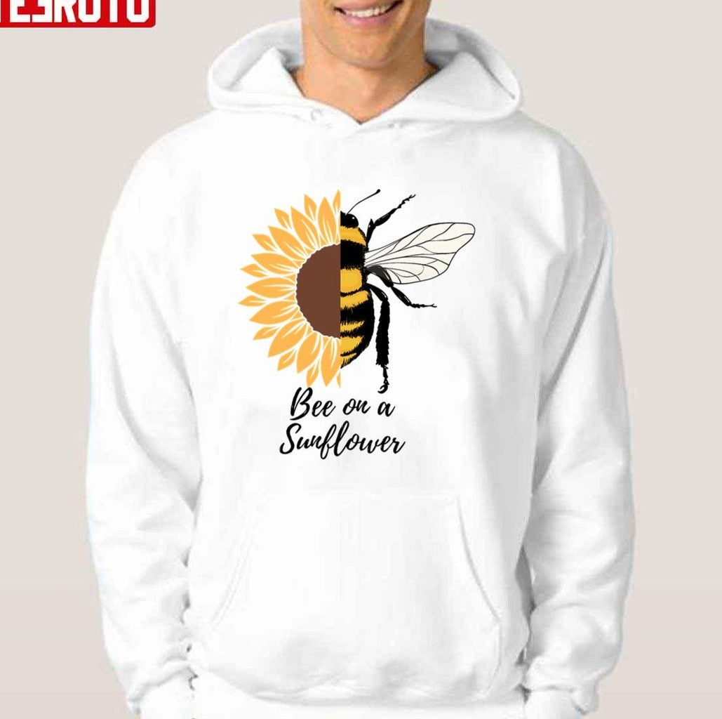 Bee On A Sunflower Quote Unisex T-Shirt