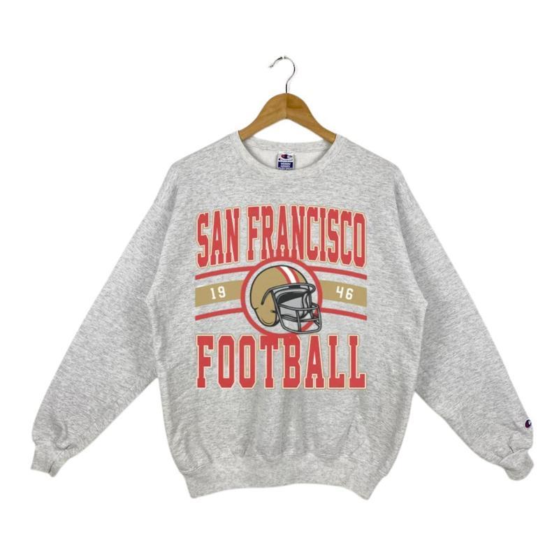 Vintage All Team Football in Ash Color Sweatshirt, Gift for Football Fans, Football Game Day Season Shirt