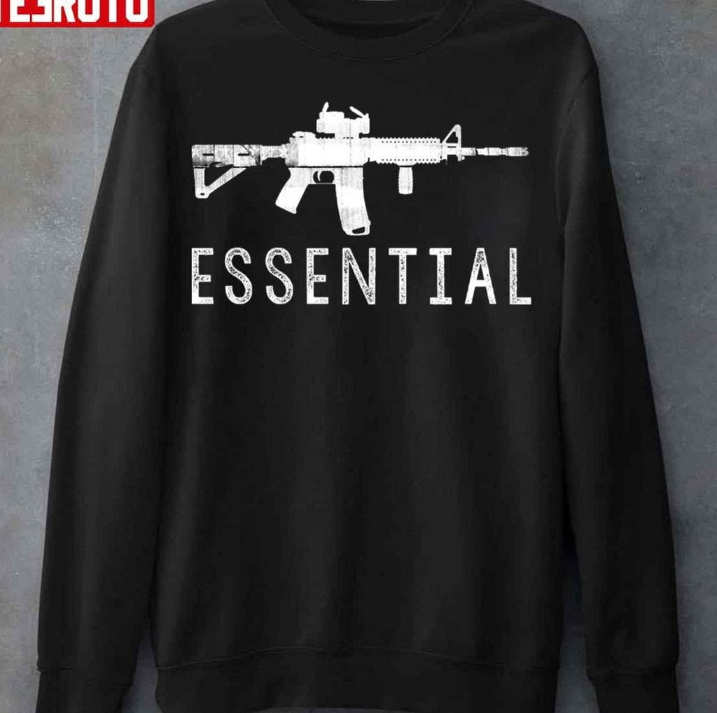 Ar15 White Distressed American Flag Unisex Sweatshirt
