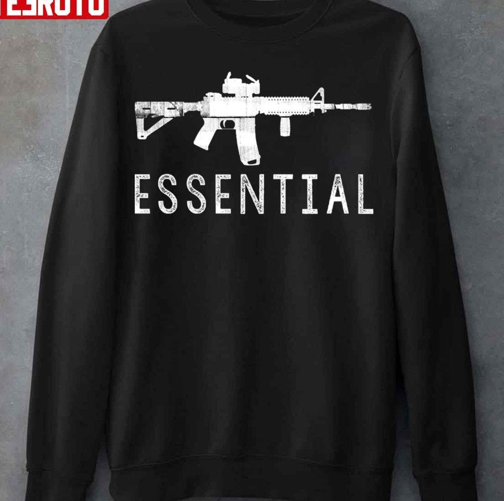 Ar15 White Distressed American Flag Unisex Sweatshirt