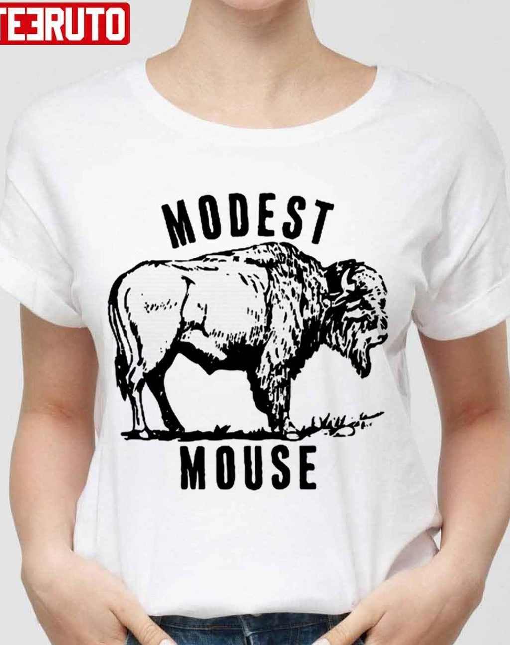 Modest Buffalo Illustration Modest Mouse Unisex Sweatshirt