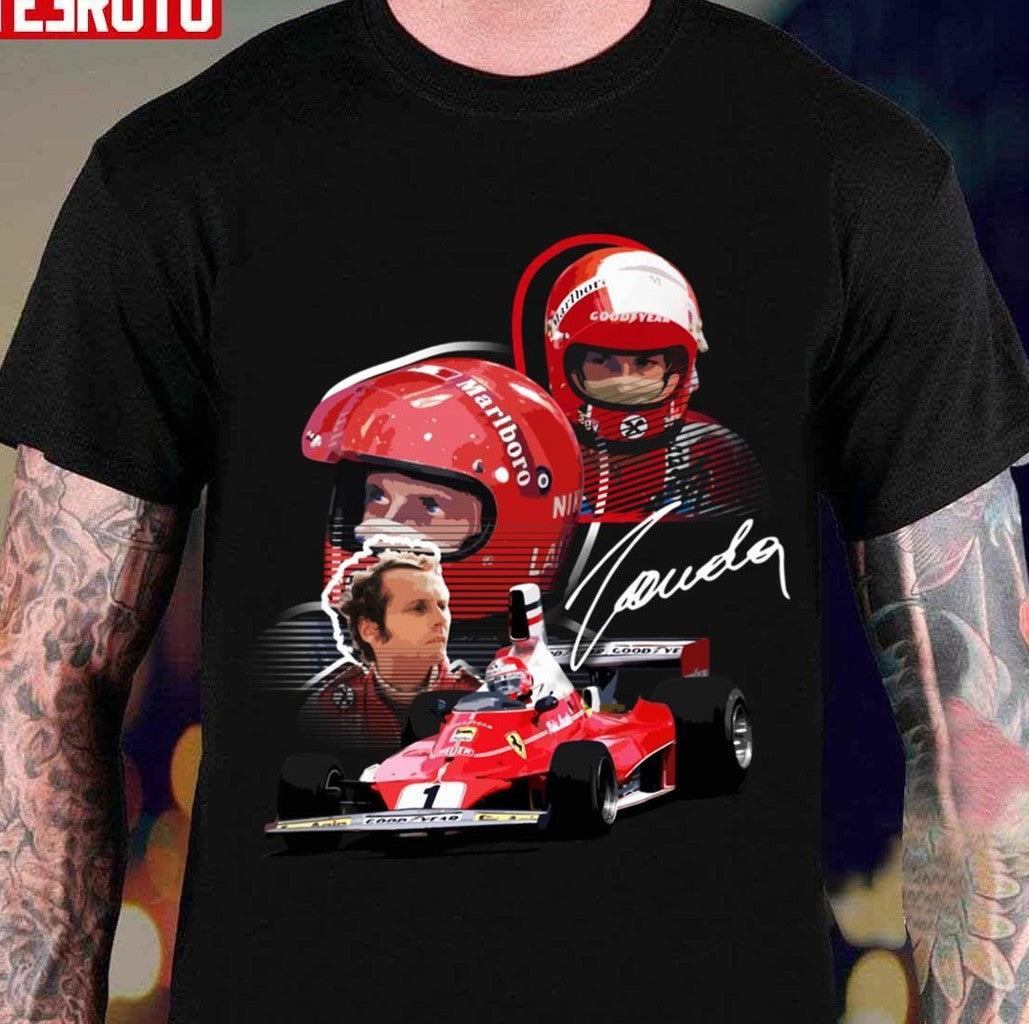 Signature Design Of Niki Lauda Ferrari Racing F1 Unisex Hoodie