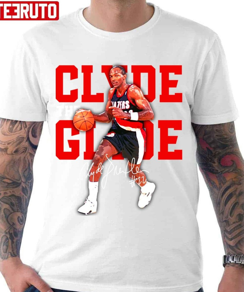 Signature Design Clyde Drexler The Glide Basketball Unisex T-Shirt