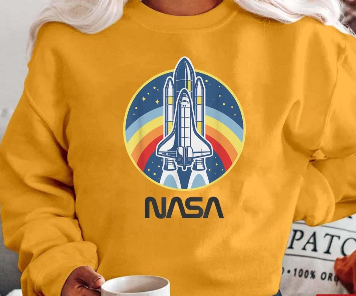 Nasa Space Shuttle Rainbow Unisex T-Shirt