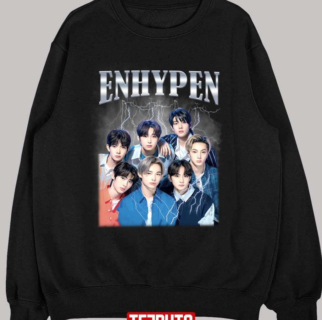 Retro Vintage Boys Band Kpop Enhypen Unisex T-Shirt