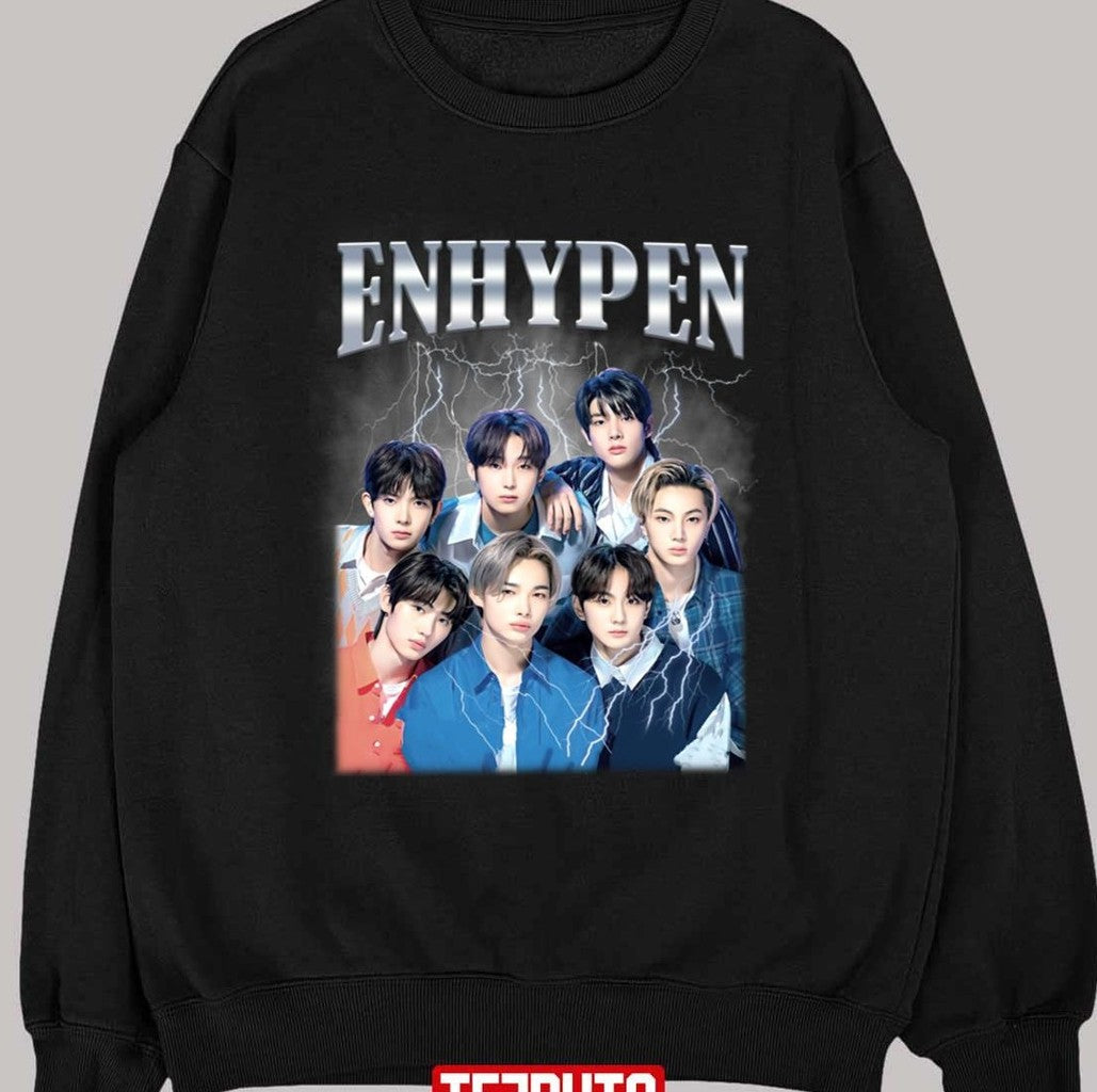 Retro Vintage Boys Band Kpop Enhypen Unisex T-Shirt