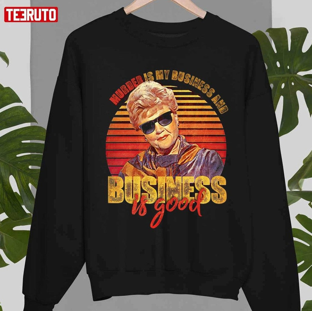 Angela Lansbury Vintage Murder Is My Business Is Good Gifts Unisex T-shirt