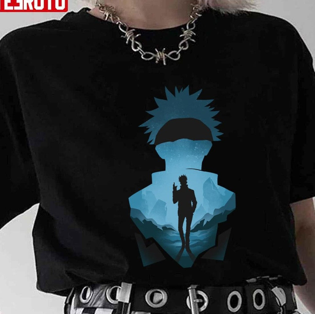 Silhouette Jujutsu Gojo Satoru Jujutsu Kaisen Anime Character Art Unisex T-Shirt