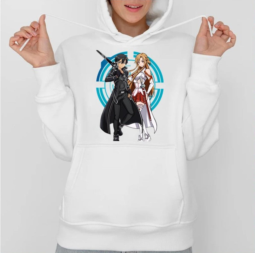 Sword Art Online Anime Asuna And Kirito Unisex Sweatshirt
