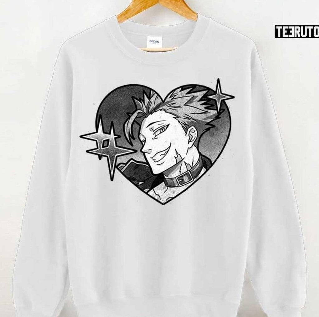 Ban Greed Heart Design Seven Deadly Sins Unisex T-Shirt