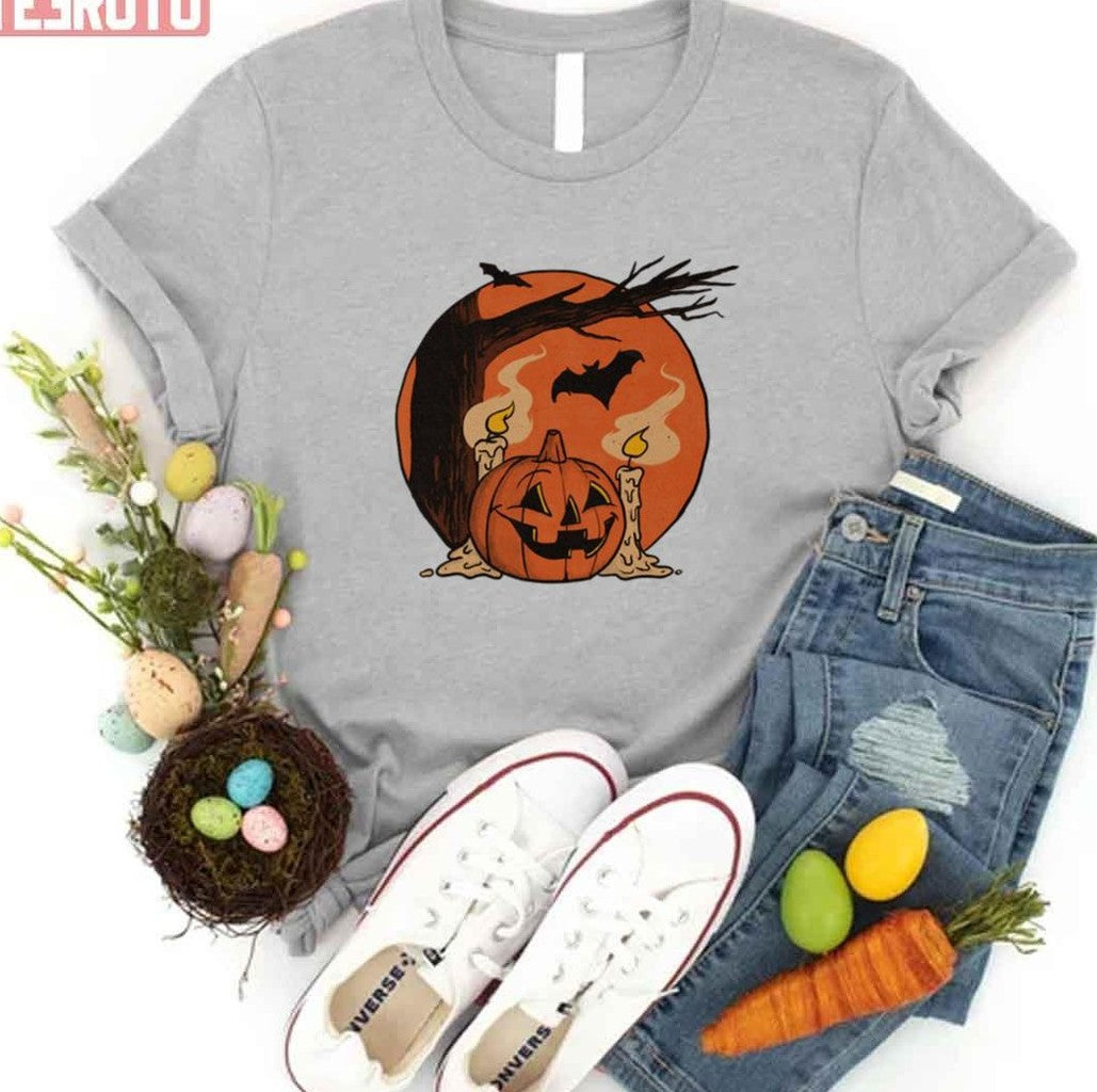Pumpkin Halloween Vintage Art Unisex T-Shirt