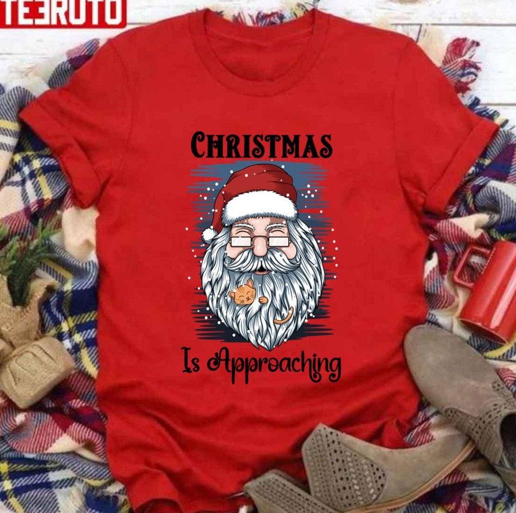 Believe In Santa Christmas Is Approaching Santa Unisex Sweatshirt
