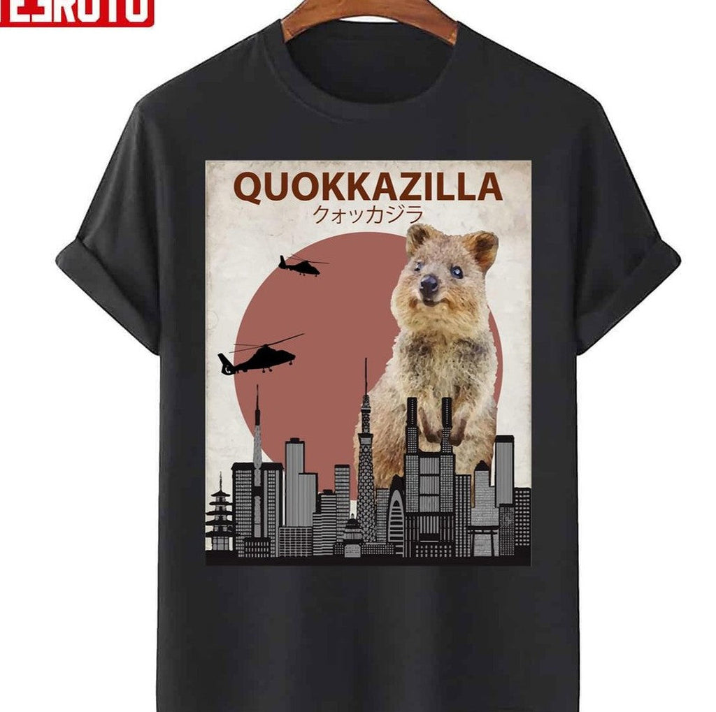 Quokkazilla Quokka Giant Monster Parody T-Shirt