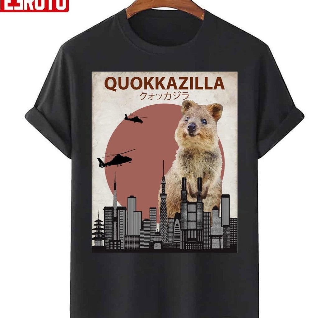 Quokkazilla Quokka Giant Monster Parody T-Shirt